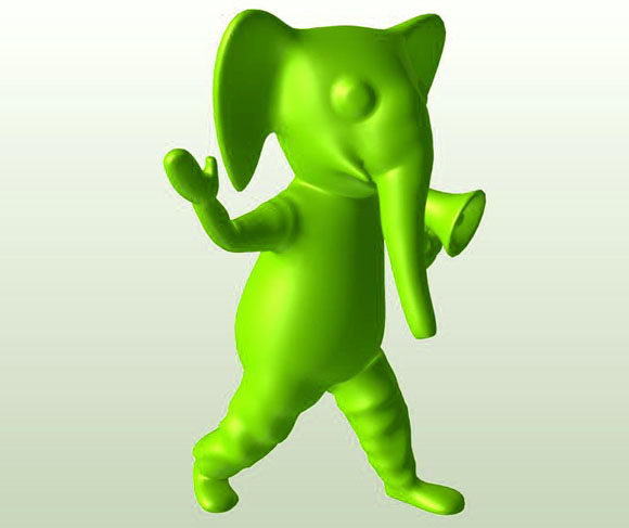 Mascot Elephent 3D Model