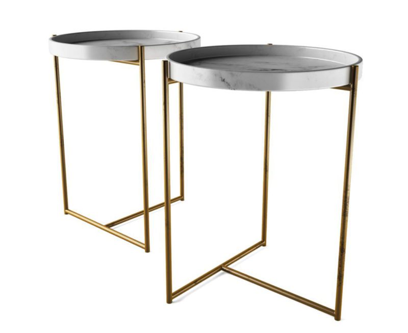 Metal Side Tables Free 3D Model Table