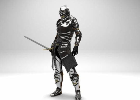  Metallic Knight Free 3D Model