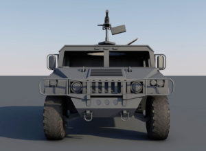 Military Hummer H1 3D Model