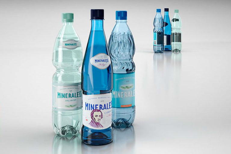 Mineral Water Bottles 3D Model Foods and Drinks