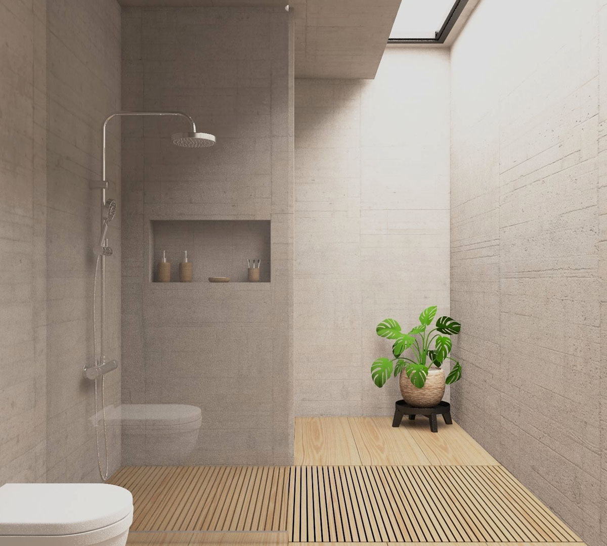 Modern Bathroom Interior Design 18D Scene - Free C18D Models