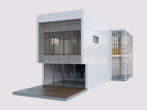 Modern House Building Free 3D Model