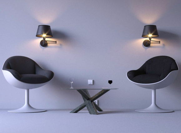 Modern Living Room Concept 3D Model