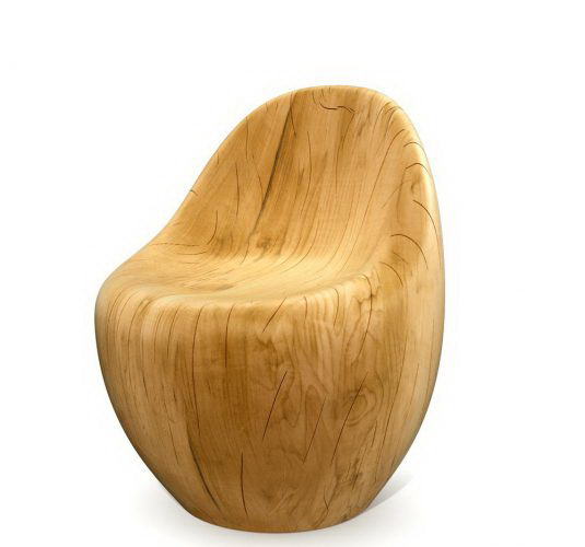 Modern Style Wooden Armchair