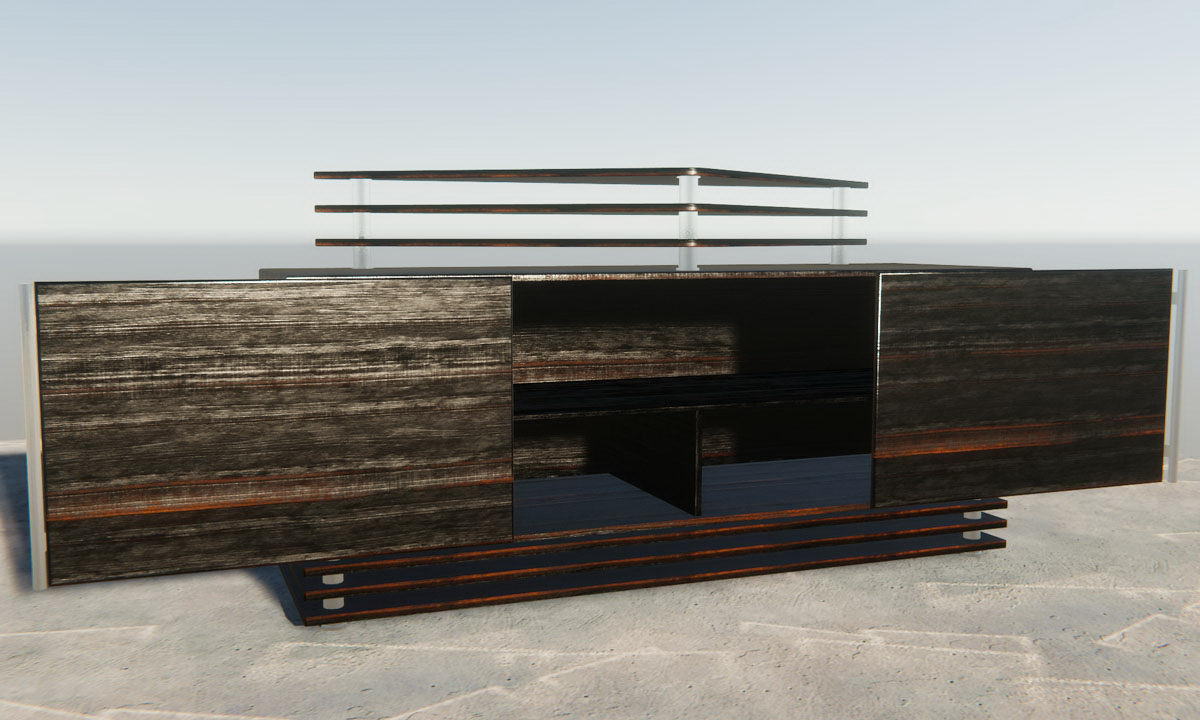 Modern Tv Stand 3d Model Free C4d Models