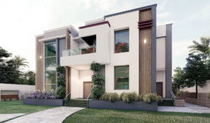 Modern Villa House Exterior 3D Model