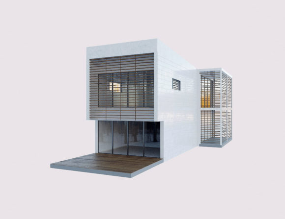 Modern Village House Free 3D Model