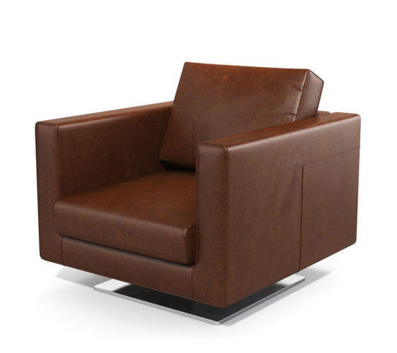 Office Type Leather Armchair