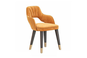 Orange Dining Chair 3D Model