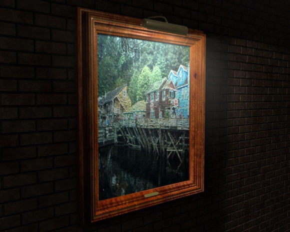 Picture Frame On The Wall 3D Model