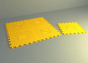 Plastic Lego Carpet Free 3D Model