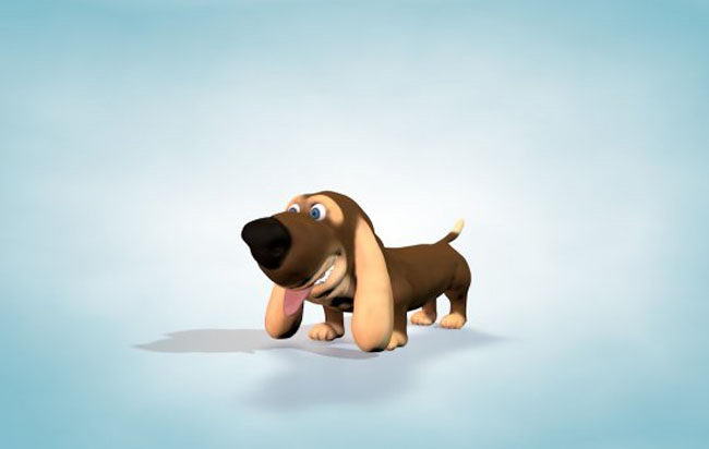 Cartoon Dog 3D Model