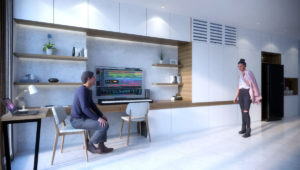 Realistic Apartment Work Room 3D Model