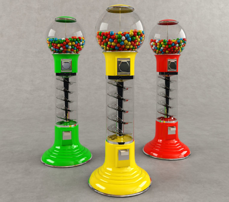 Recoil Gumball Machine 3D Model Equipment