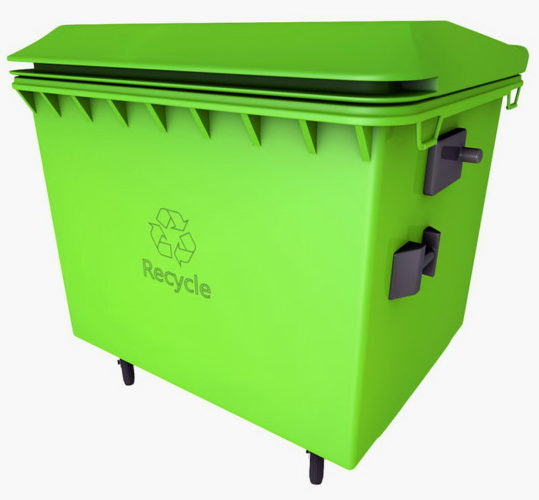 Recycle Trash Container 3D Model