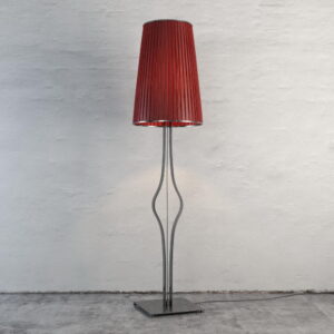 Red Shade Floor Light 3D Model