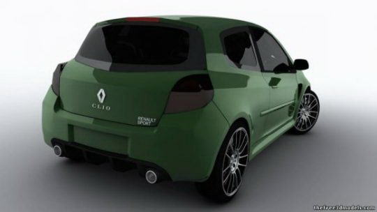 Renault Clio 2010 3D Model 2