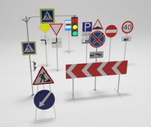 Road and Street Signs 3D Models