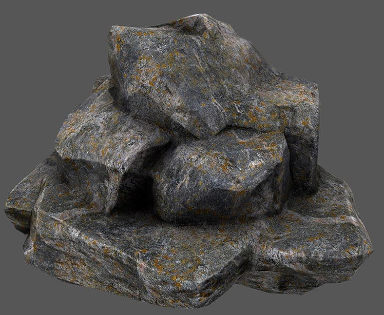 Rock Material 3D Model