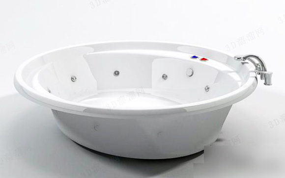  Round Bathtub 3D Model