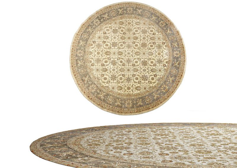 Round Brown Carpet Free 3D Model Carpets