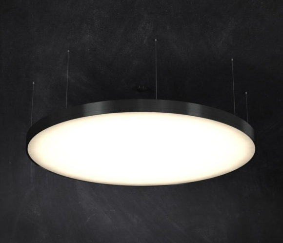 Round Microprismatic Ceiling Light 3D Model