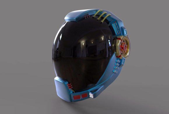 Sci Fi Helmet Free 3D Model