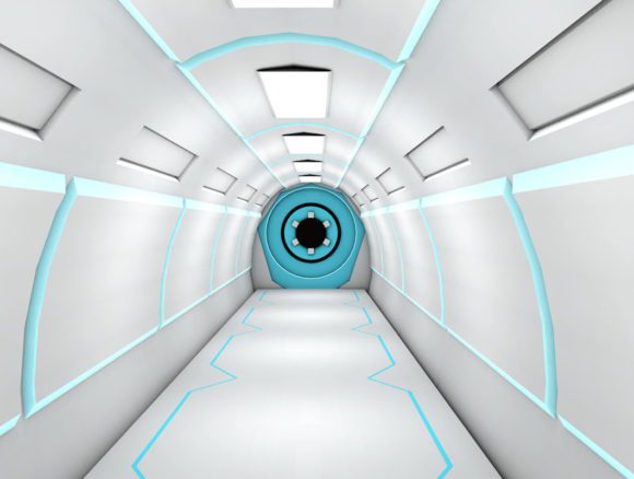 Sci-fi Corridor Scene 3D Model