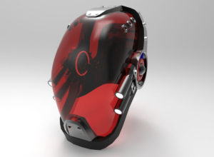 Sci-fi Helmet 3D Model Download