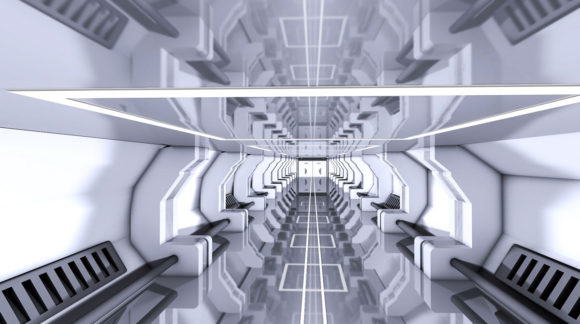 Sci-fi Tunnel 3D Model