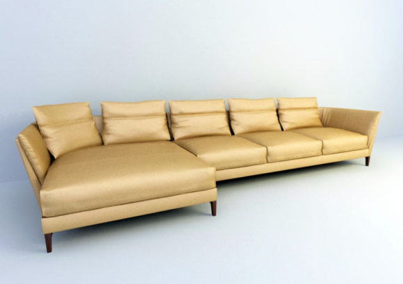  Sectional Sofa Free 3D Model