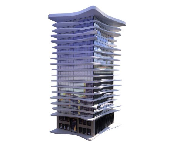 Shaped Tower Free 3D Model