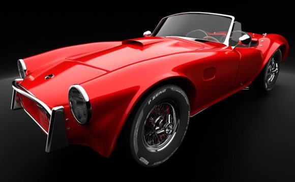Shelby Cobra Muscle Car 3D Model