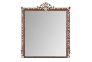 Silver Frame Decorative Mirror 3D Model