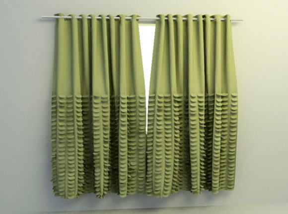 Simple Curtain 3D Model