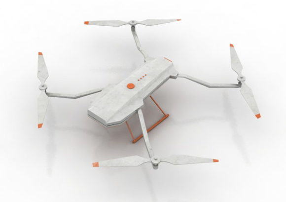 Simple Drone 3D Model