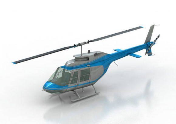 Simple Helicopter 3D Model