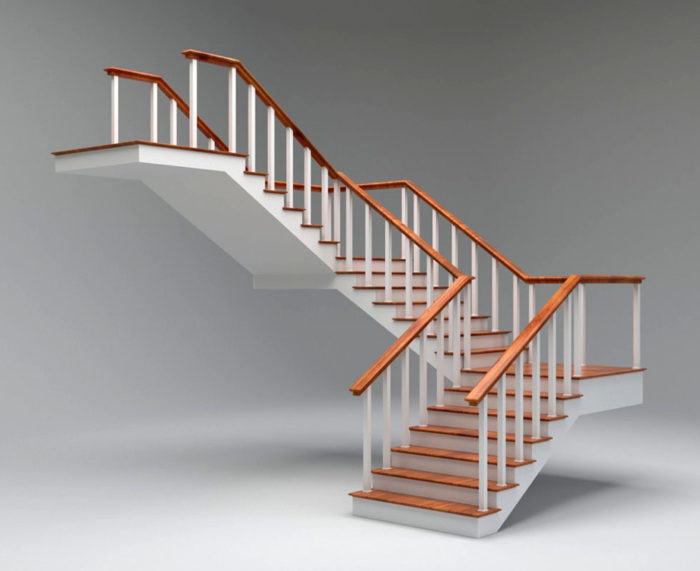 Simple Stair Free 3D Model