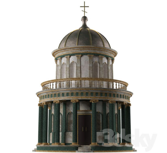 Small Church Free 3D Model