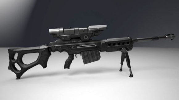  Sniper Rifle Free 3D model