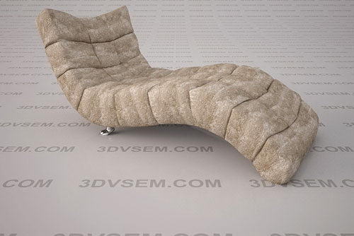 Soft Couch 3D Model