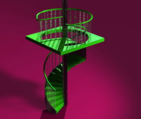 Spiral Stair 3D Model