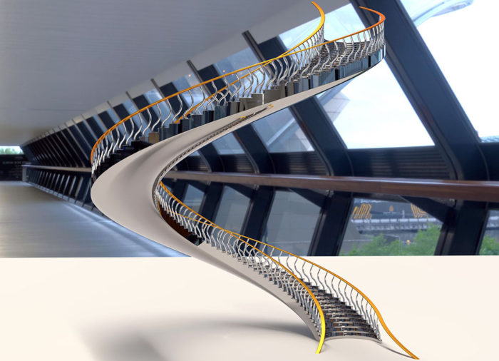  Stairwell Free 3D Model