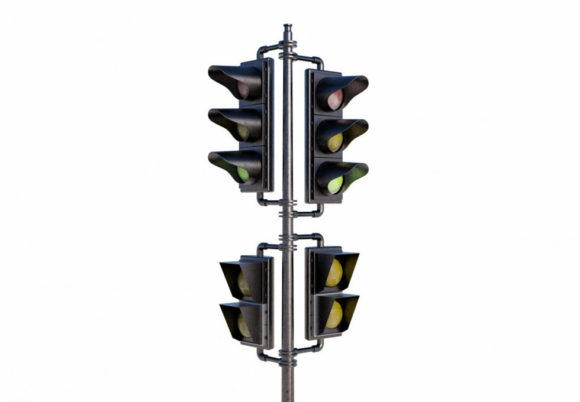  Street Traffic Light 3D Model