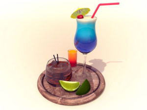 Summer Cocktails 3D Model