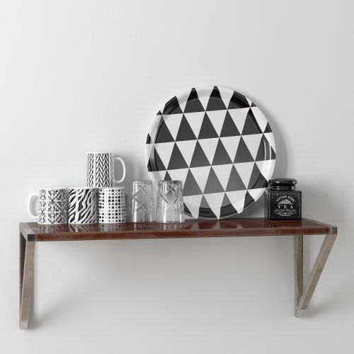 Tray and Cups 3D Model