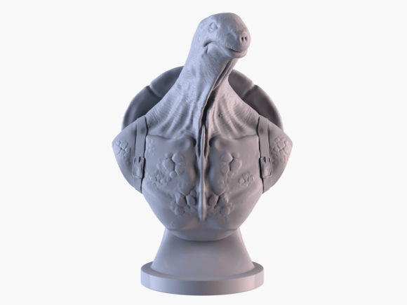 Turtle Sculpture 3D Model