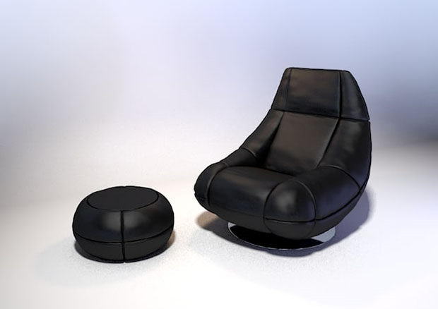 Tv Chair 3D Model