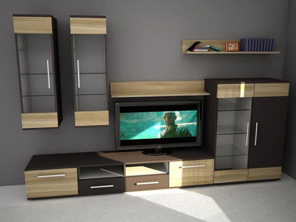 Tv Console Furniture 3D Model